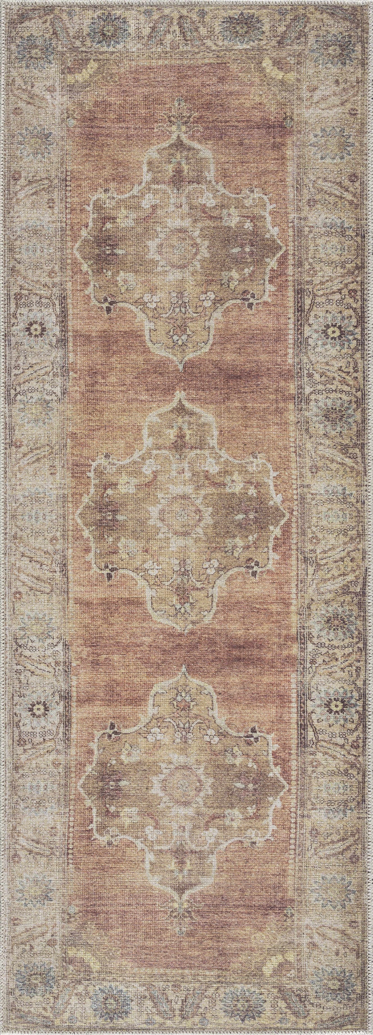 Powhatan Washable Area Rug - Soft Durable Stylish Home Décor