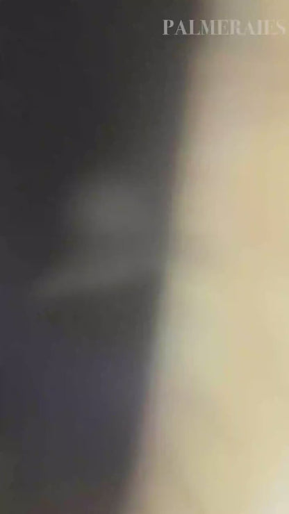 Espejo marroquí vintage con incrustaciones de hueso y arco