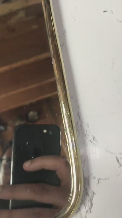 Brass Frame Mirror - Gold Handcrafted Brass Mirror