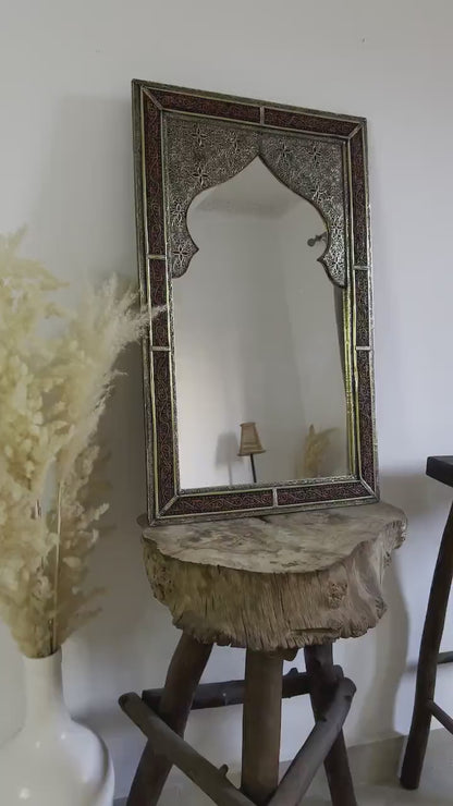Moroccan Gold Engraved Mirror