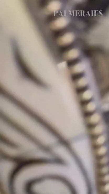 Moroccan Bone Inlay Mirror - Unique Vintage Decor