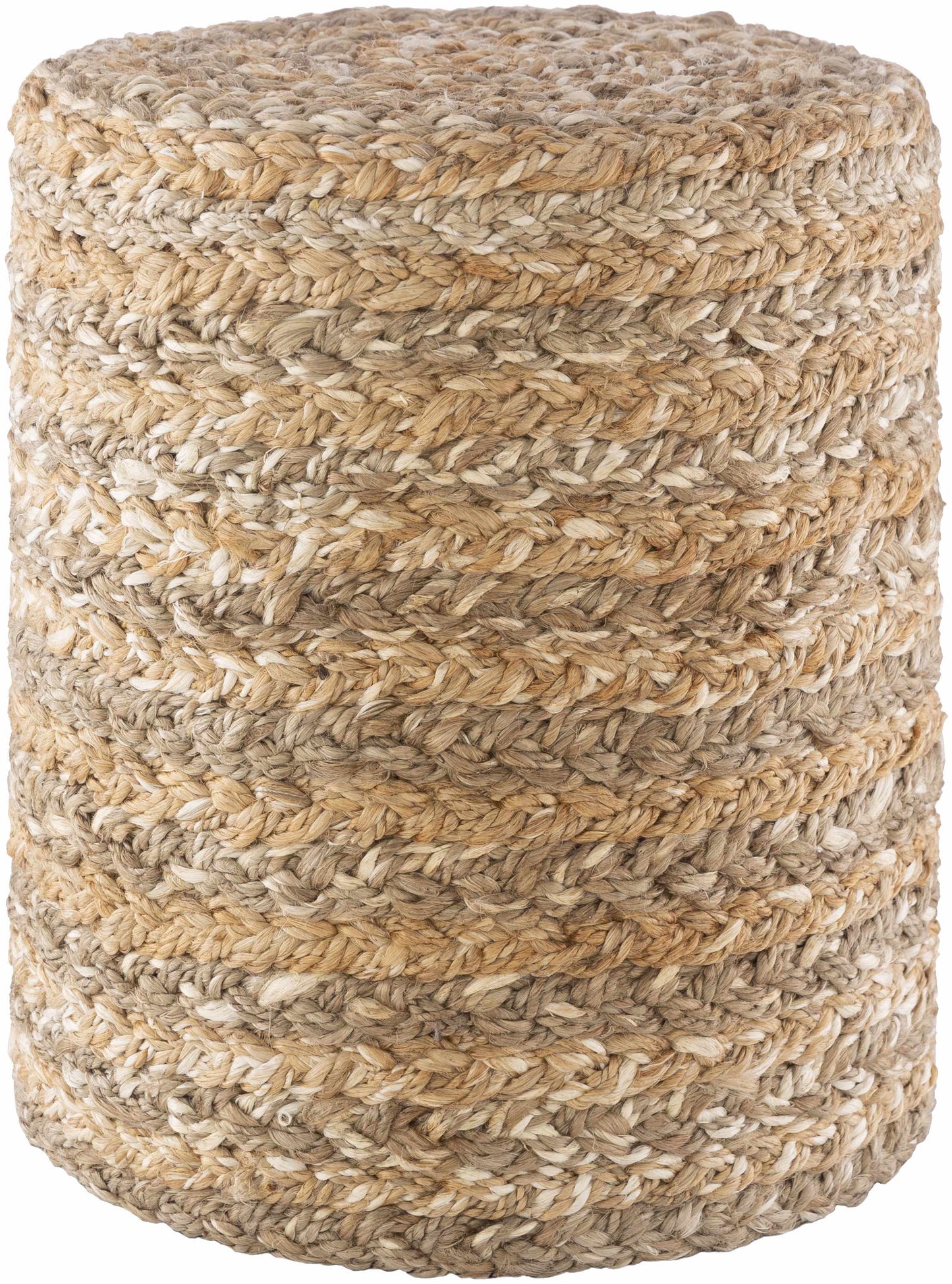 Cotton knitted pouf