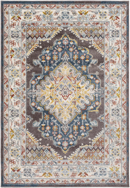 Haymond Brown Medallion Area Rug - Elegant Living Room or Bedroom Decor