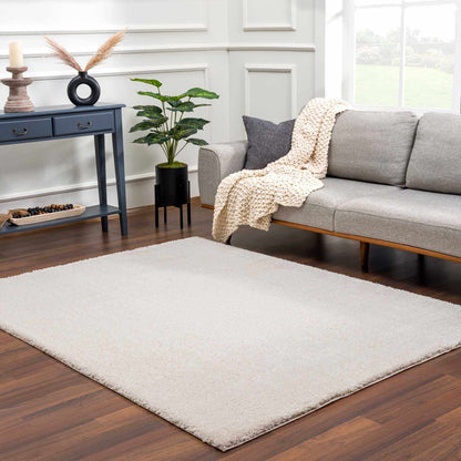 Beige Plush Area Rug - Cozy Home Décor Accent