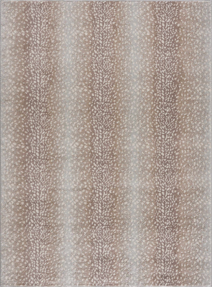 Tan Leopard Print Area Rug - Stylish Home Decor Accent