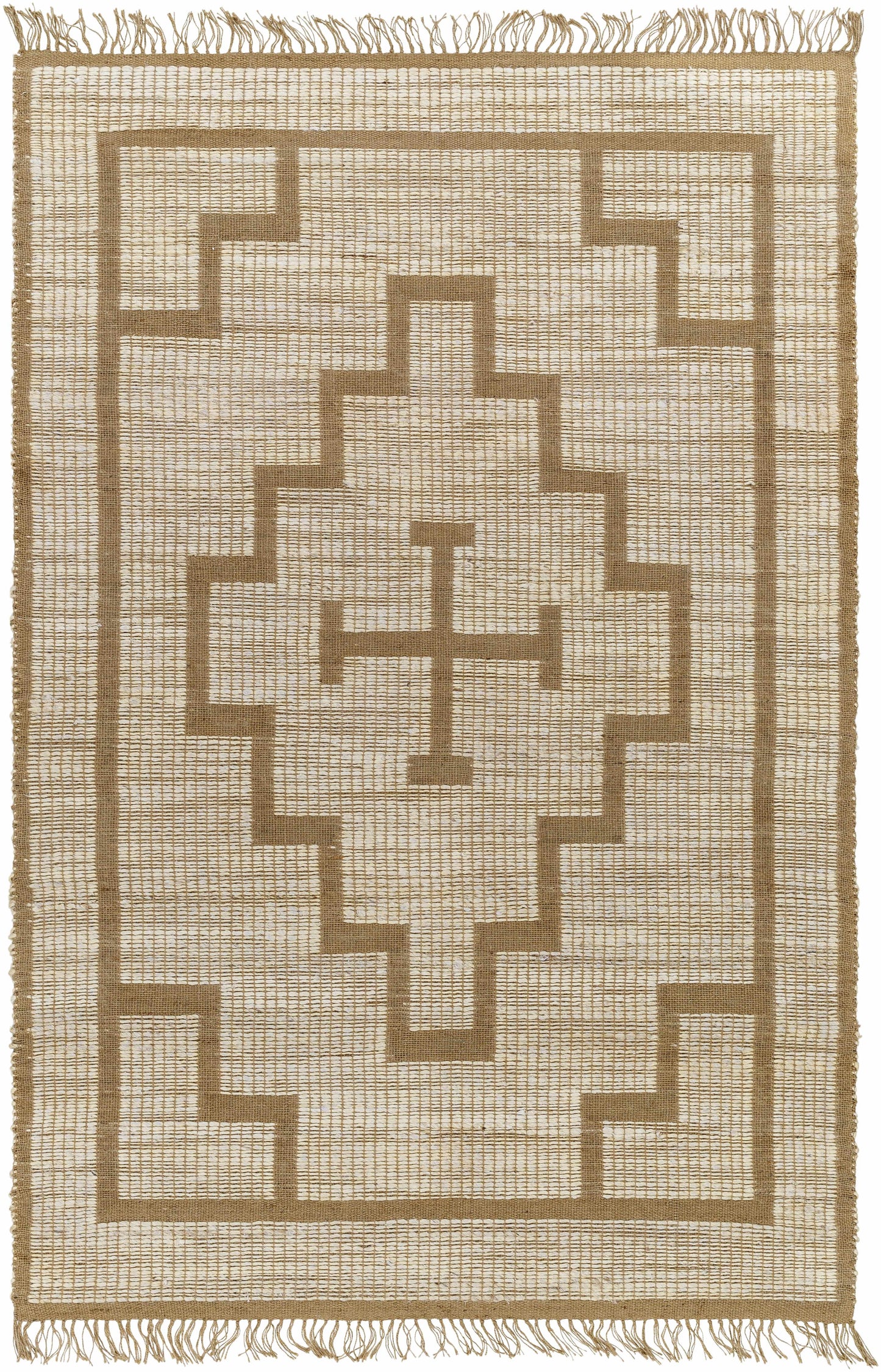 Handwoven Jute Rug - Natural Fiber Eco-Friendly Area Rug