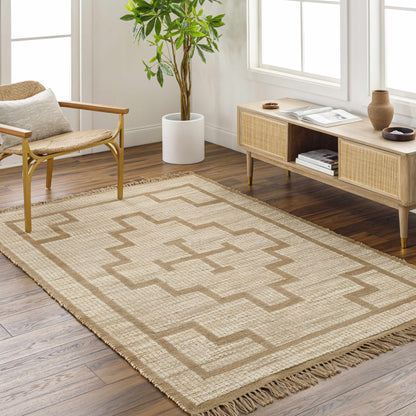 Handwoven Jute Rug - Natural Fiber Eco-Friendly Area Rug