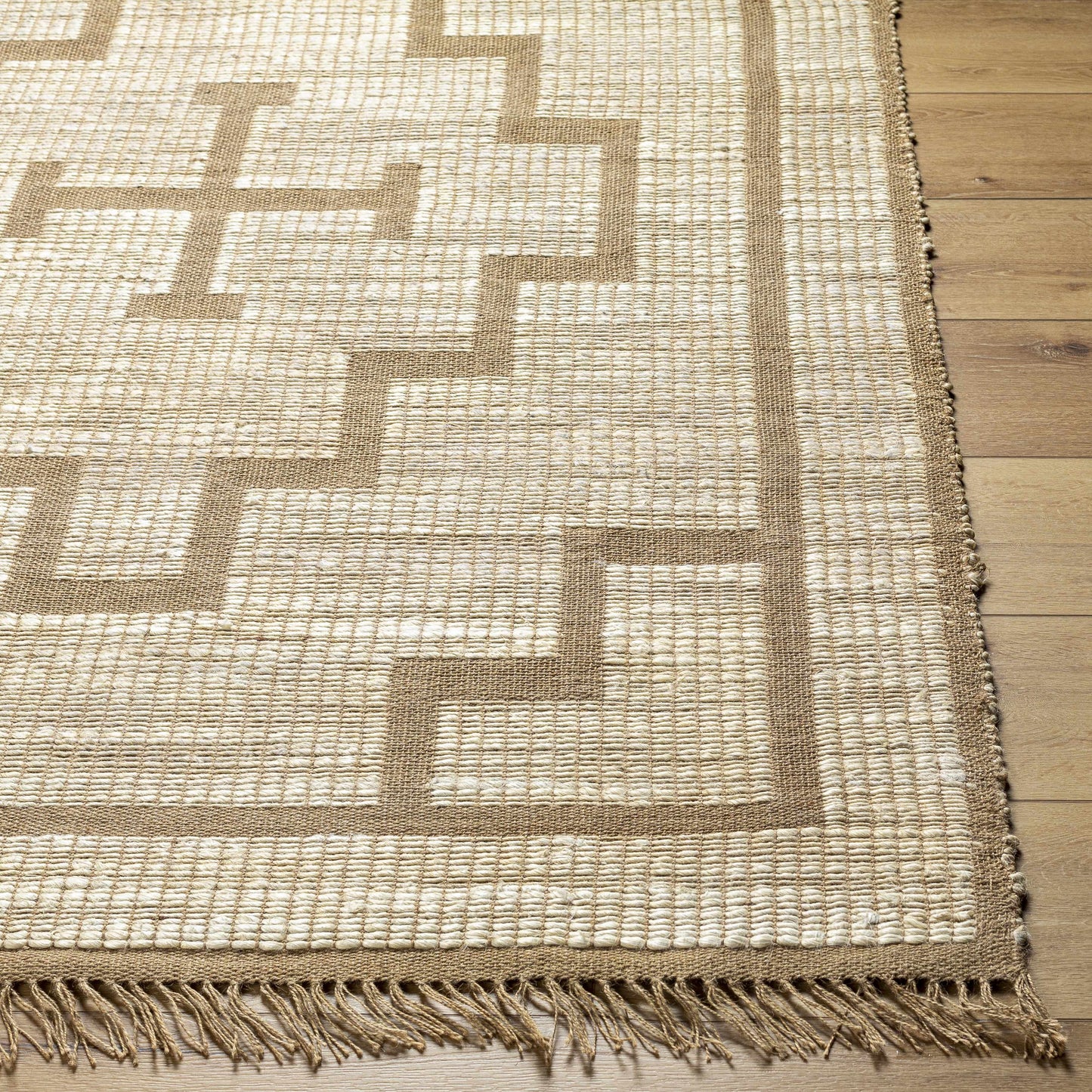 Handwoven Jute Rug - Natural Fiber Eco-Friendly Area Rug