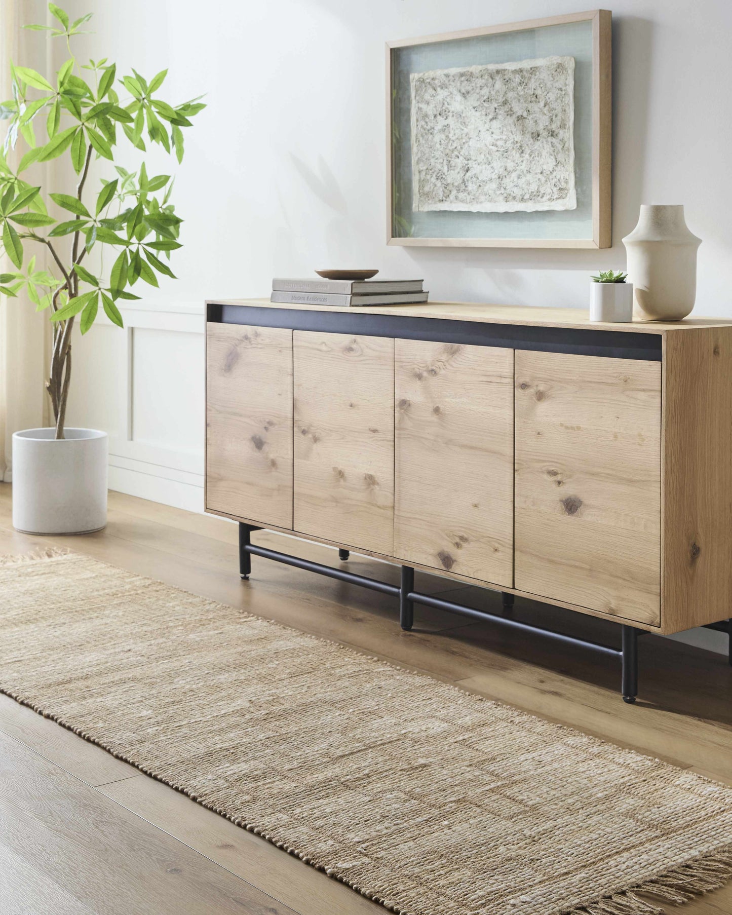 Handwoven Jute Rug - Natural Fiber Eco-Friendly Area Rug