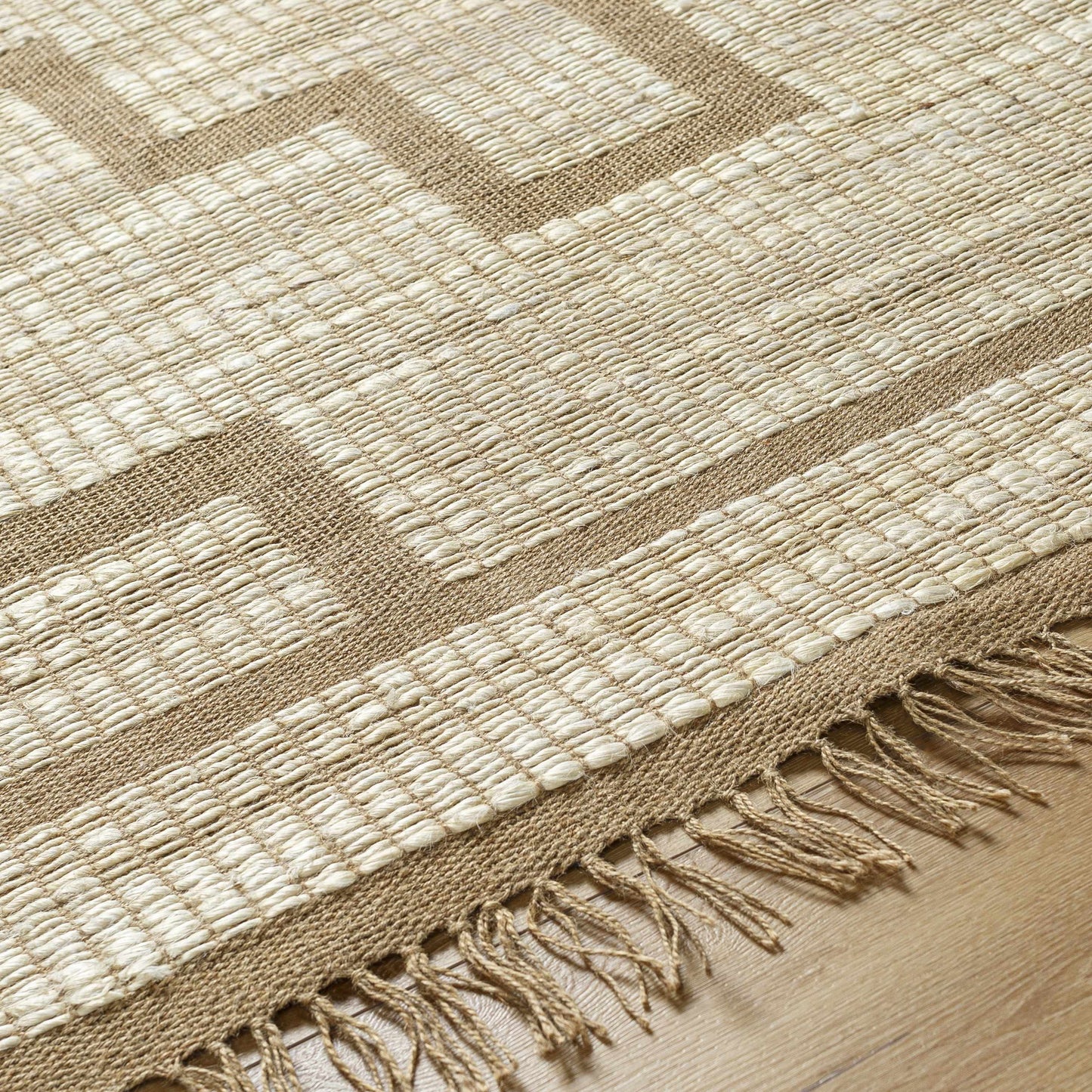 Handwoven Jute Rug - Natural Fiber Eco-Friendly Area Rug