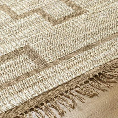 Handwoven Jute Rug - Natural Fiber Eco-Friendly Area Rug
