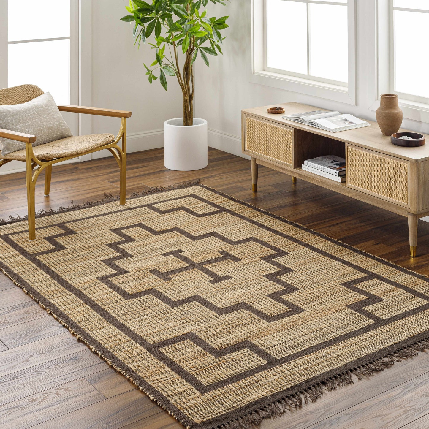 Jute Area Rug - Eco-Friendly Natural Fiber Home Decor