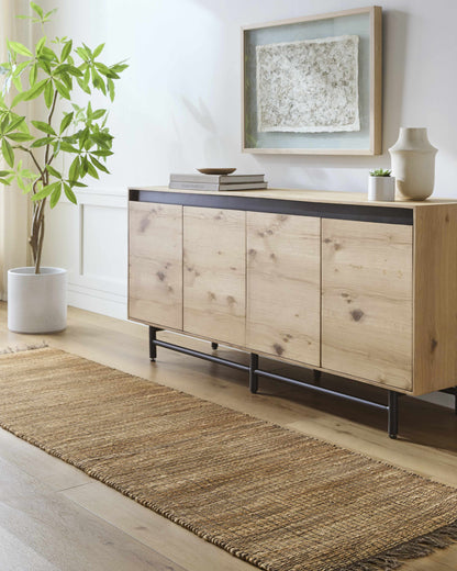 Jute Area Rug - Eco-Friendly Natural Fiber Home Décor