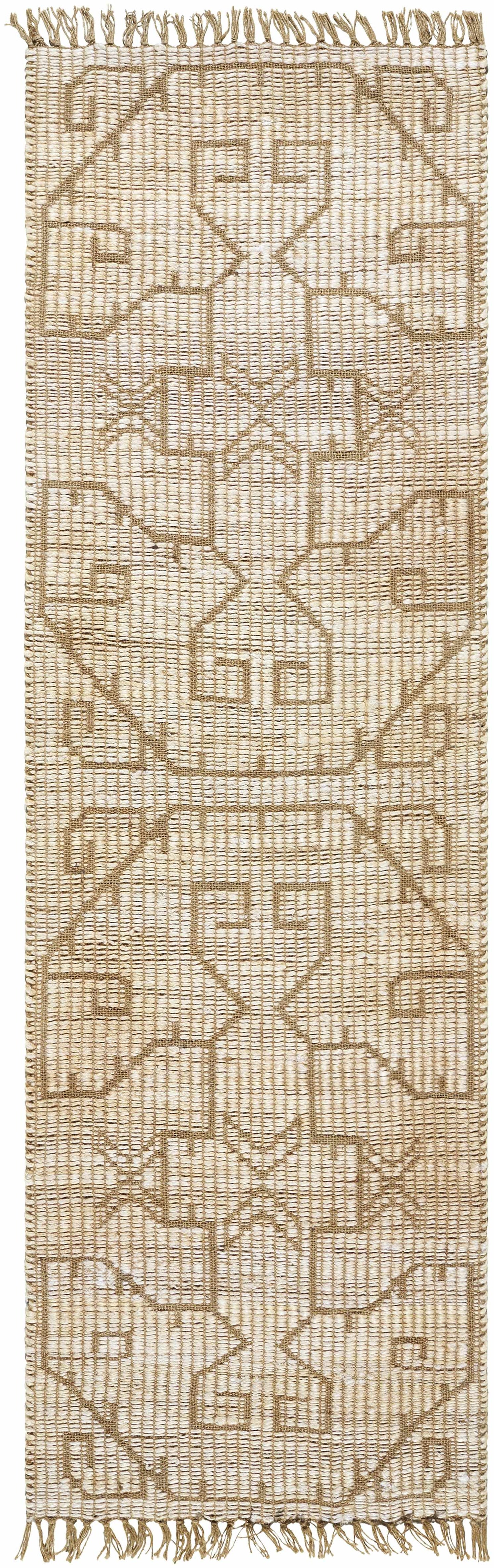 Bohemian Jute Area Rug - Natural Fiber Home Decor