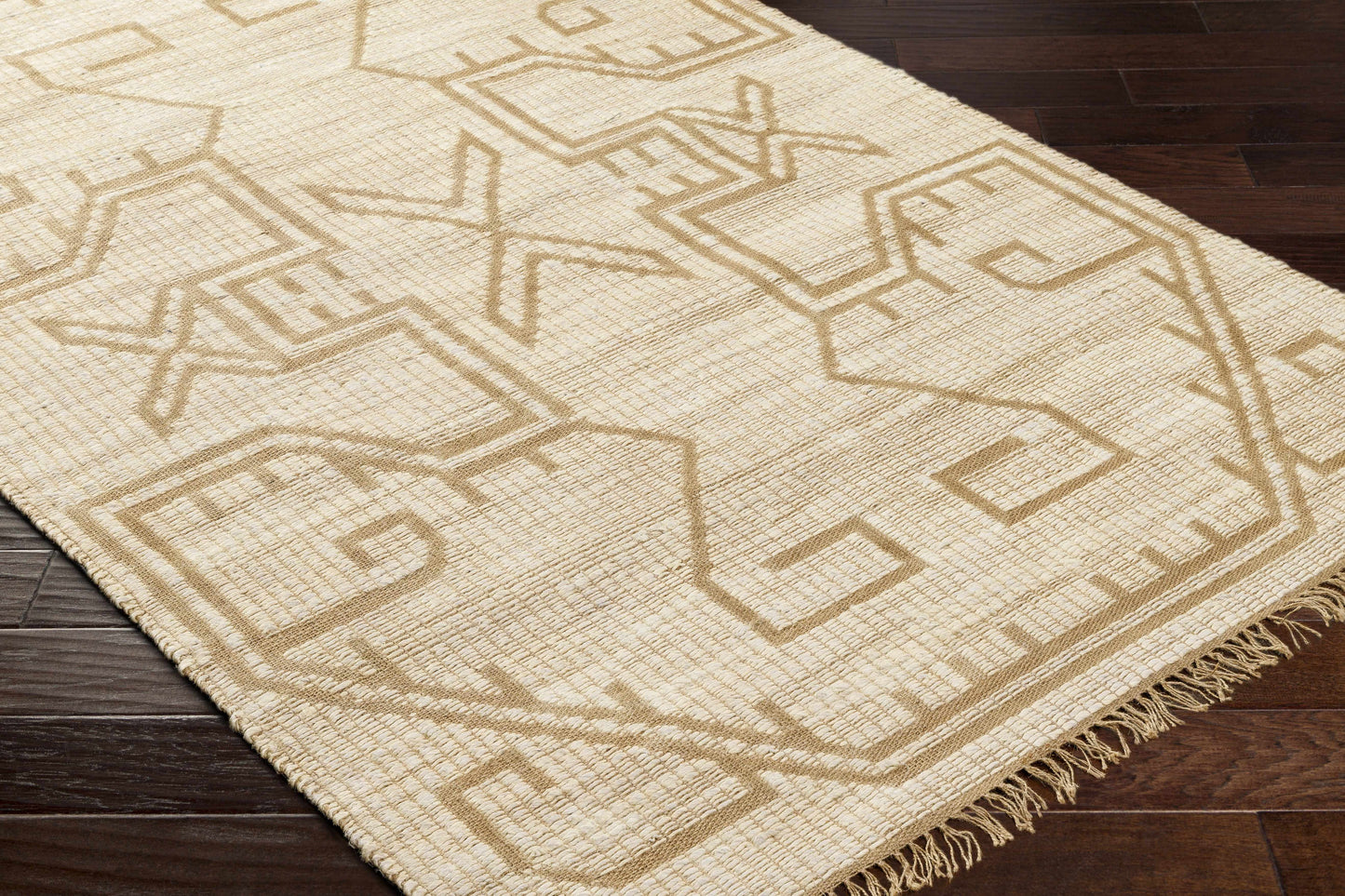 Bohemian Jute Area Rug - Natural Fiber Home Decor