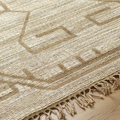 Bohemian Jute Area Rug - Natural Fiber Home Decor