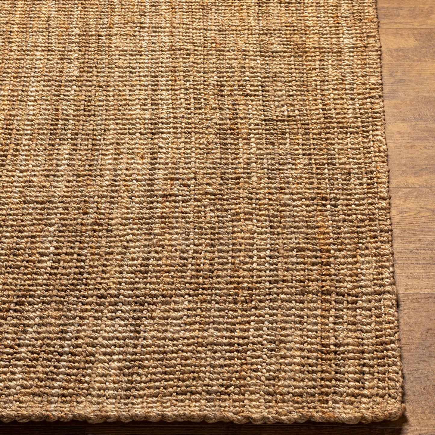 Camel Jute Area Rug - Natural Fiber Cozy Home Décor