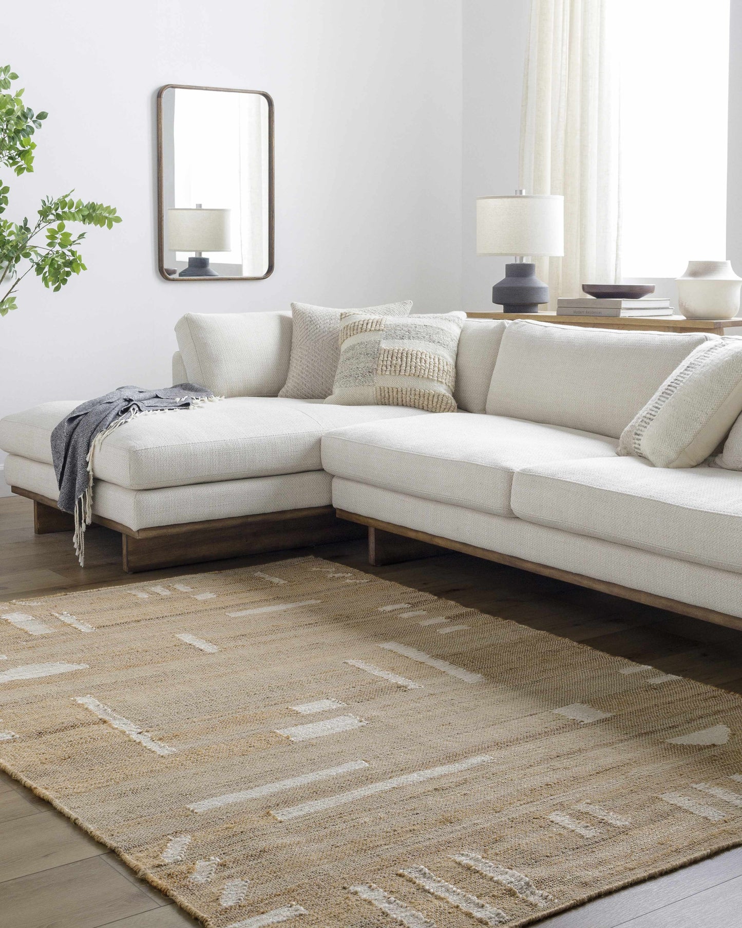 Sasha Jute Area Rug - Eco-Friendly Natural Fiber Decor