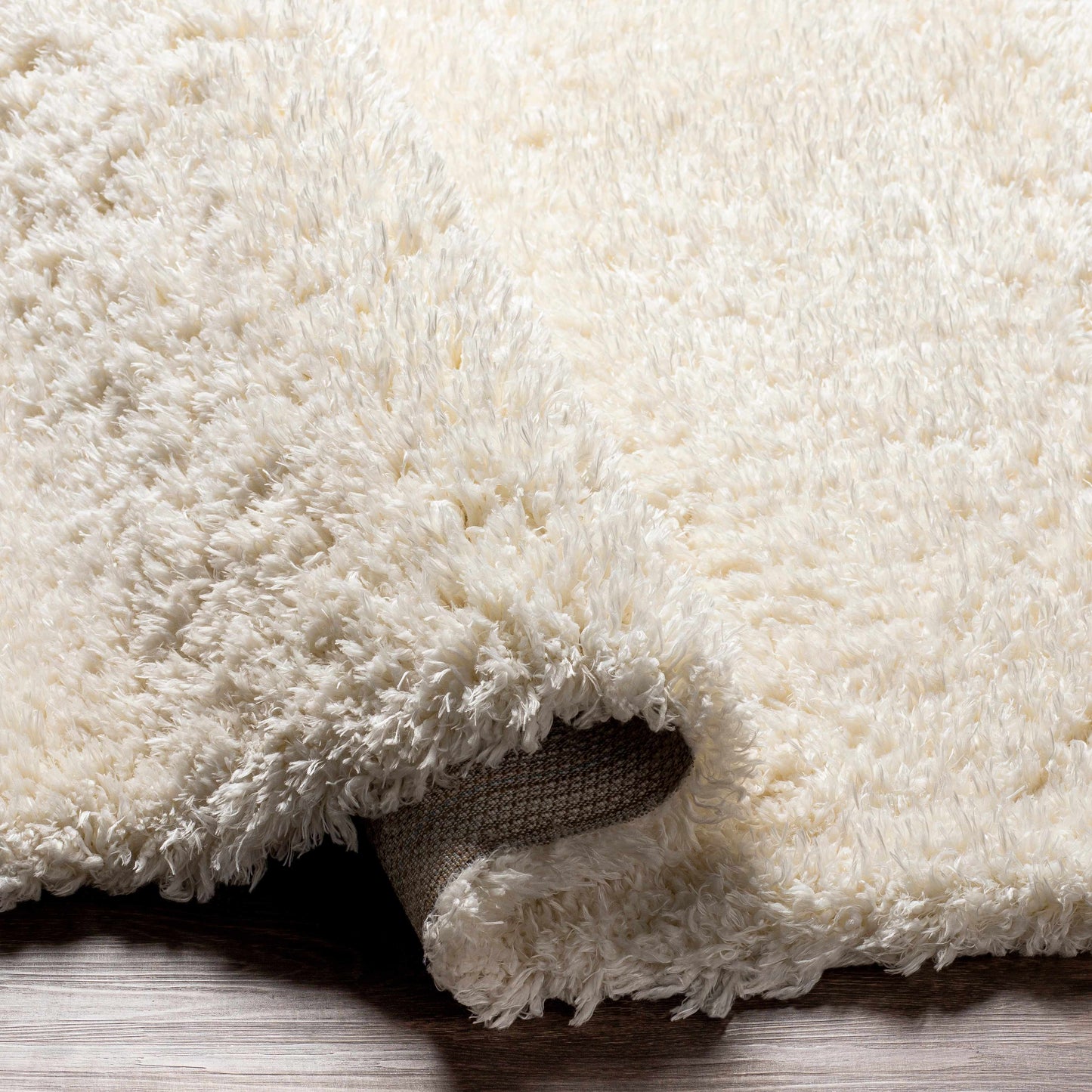 Siari Cream Plush Area Rug - Cozy Solid Home Decor