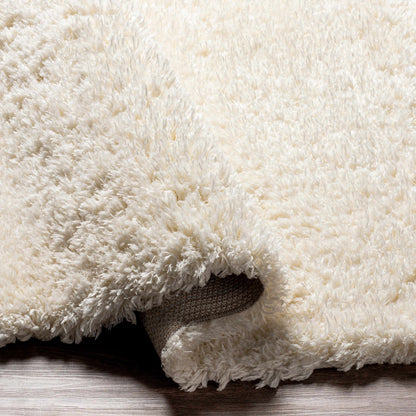 Siari Cream Plush Area Rug - Cozy Solid Home Decor