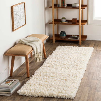 Siari Cream Plush Area Rug - Cozy Solid Home Decor