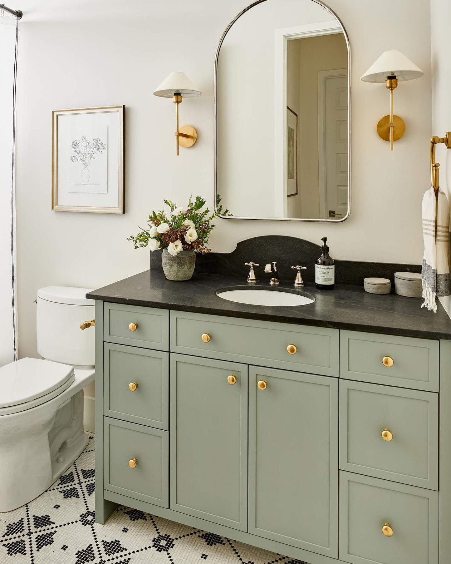 silver arch brass mirrors