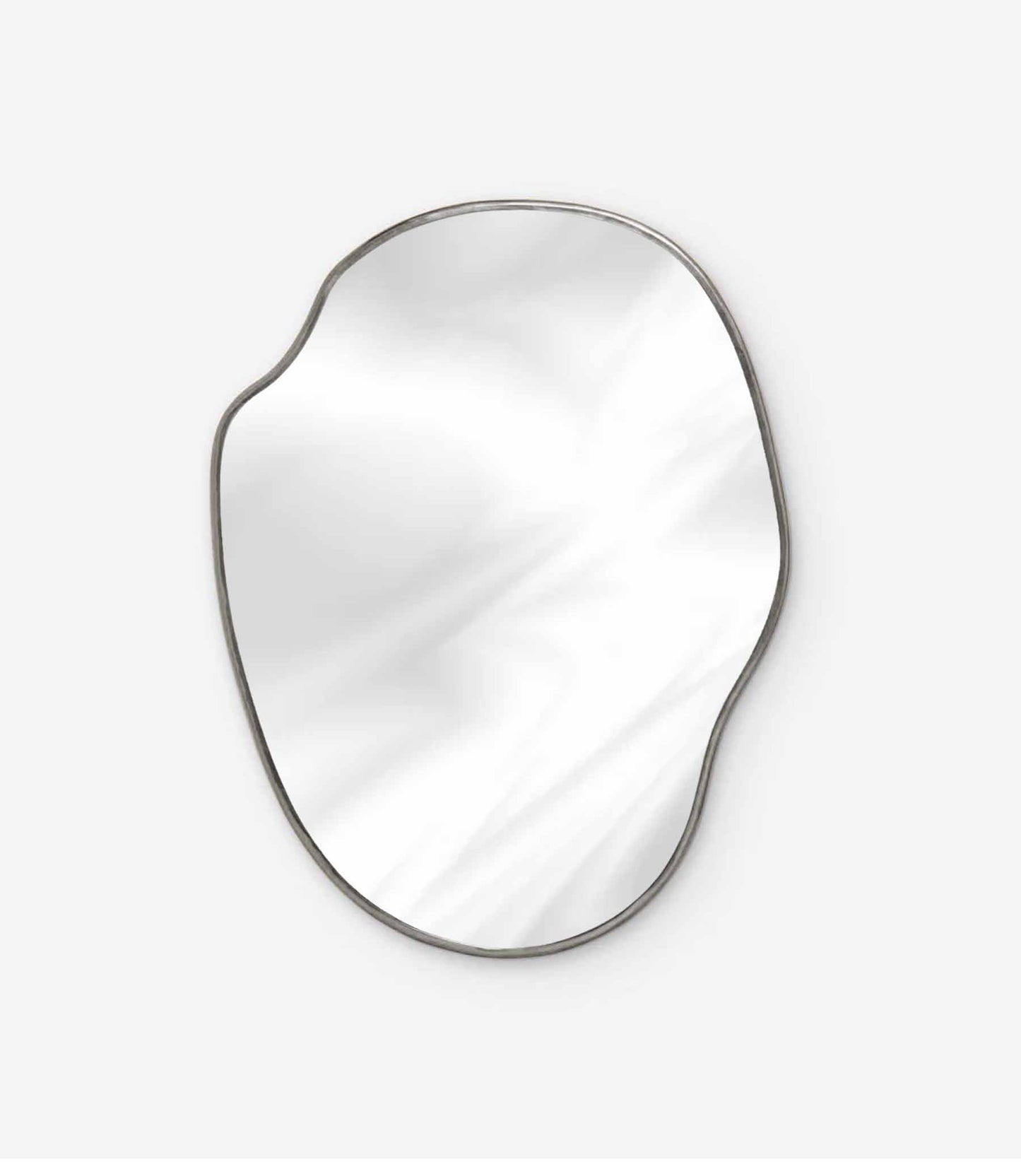 silver frame mirror 
