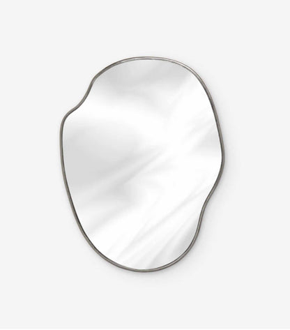silver frame mirror 