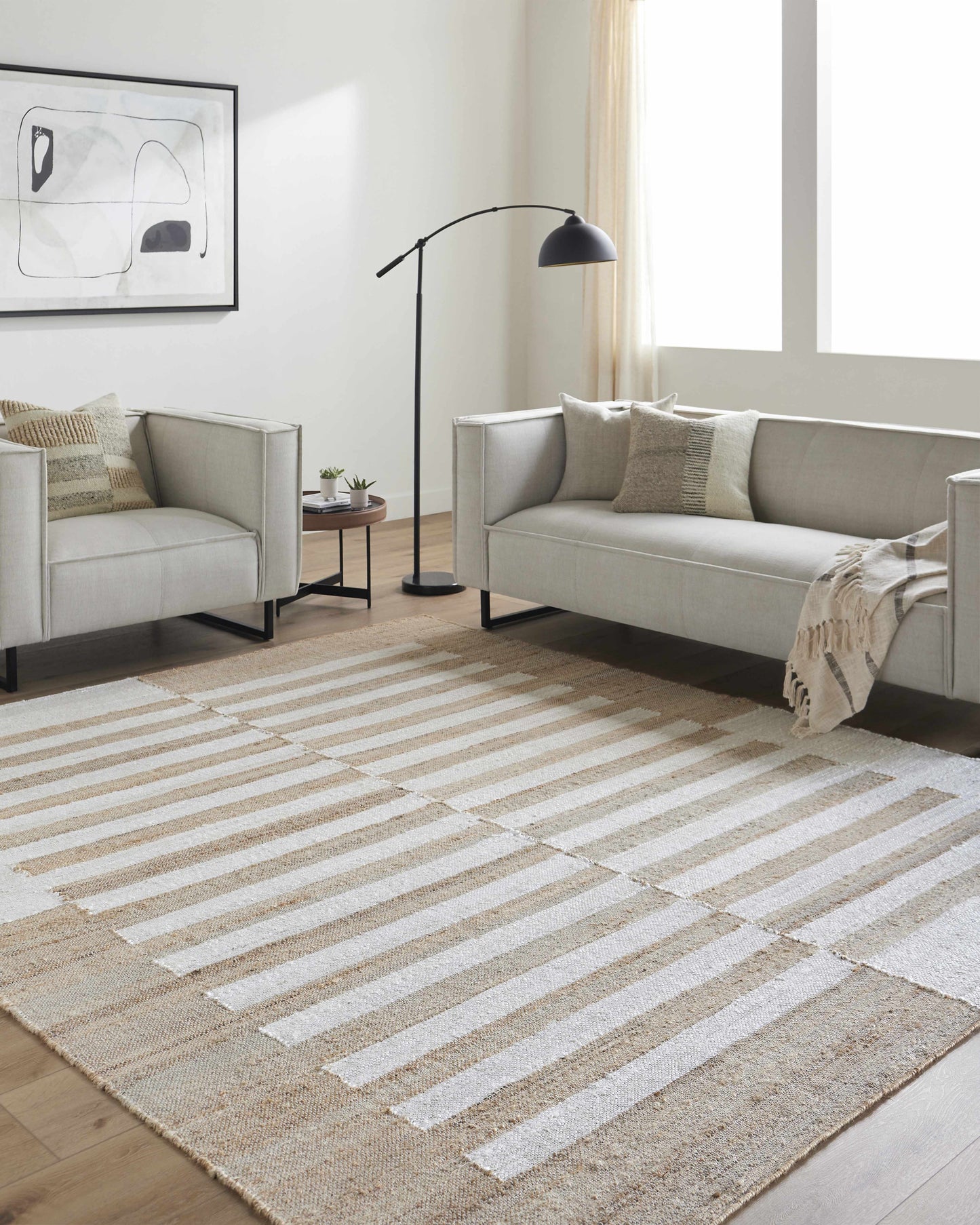 Soren Area Rug - Modern Geometric Design for Living Room  Bedroom