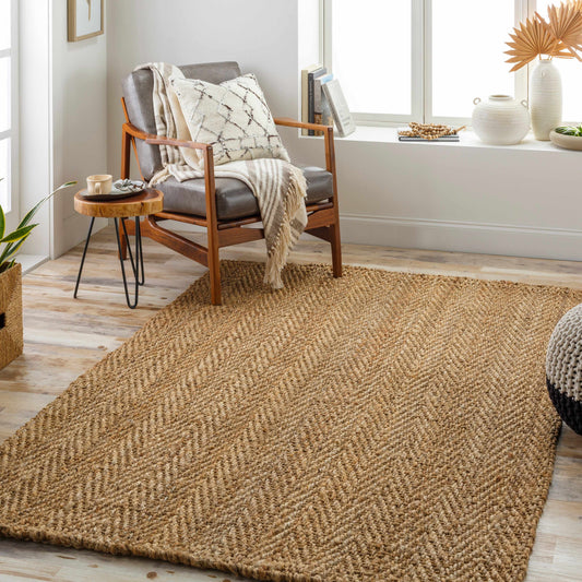 Asaka Jute Area Rug - Eco-Friendly Natural Fiber Floor Decor