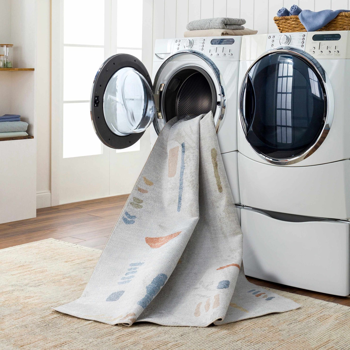 Washable Area Rug - Modern Stylish Durable Easy to Clean