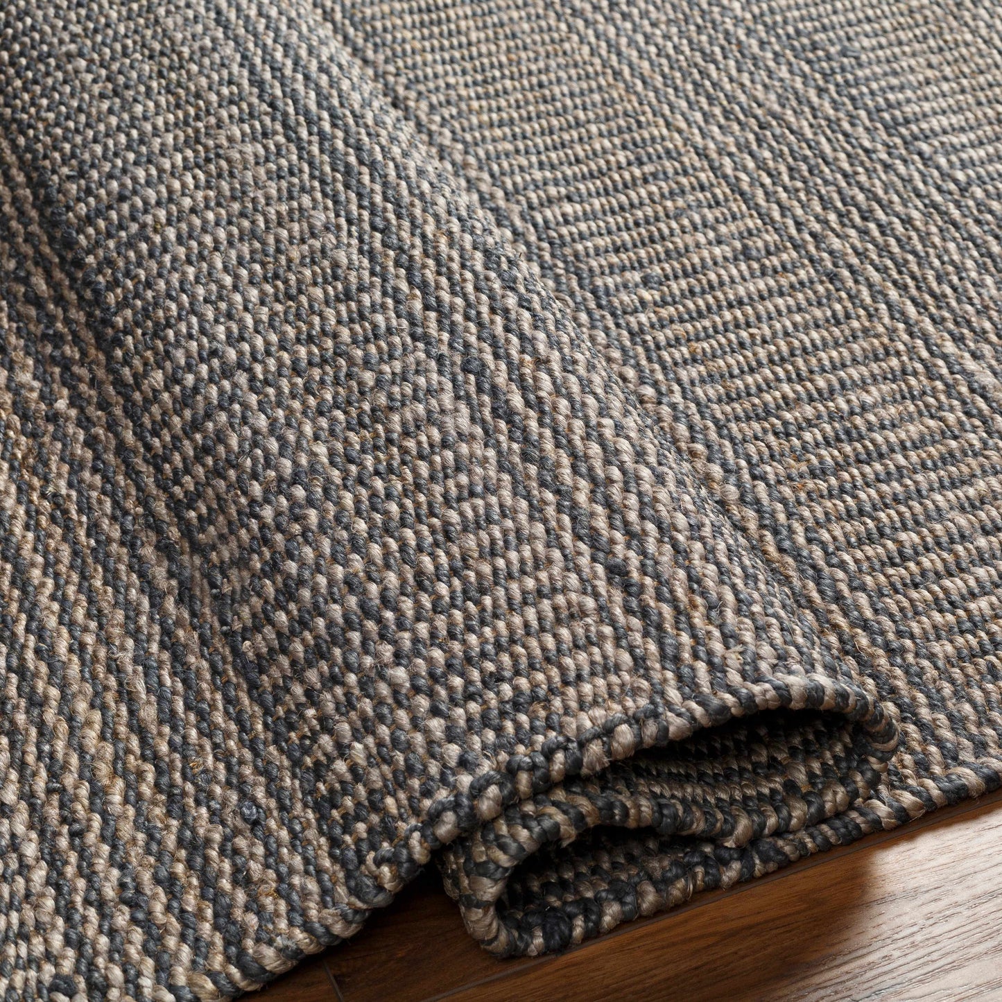 Navy Jute Area Rug - Stylish Durable Home Decor