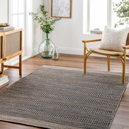 Navy Jute Area Rug - Stylish Durable Home Decor