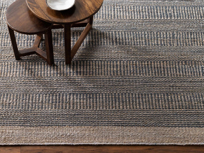 Navy Jute Area Rug - Stylish Durable Home Decor