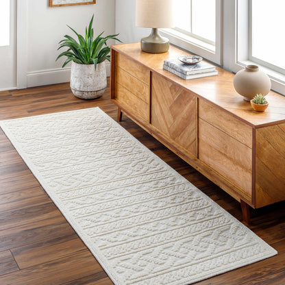 3D White Washable Rug - Stylish Durable Easy to Clean