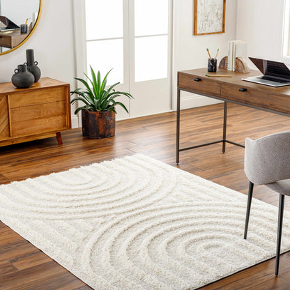 Arnel elegant cream area rug