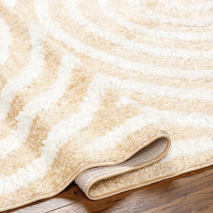 Beige Arnel Area Rug - Soft Modern Cozy Design
