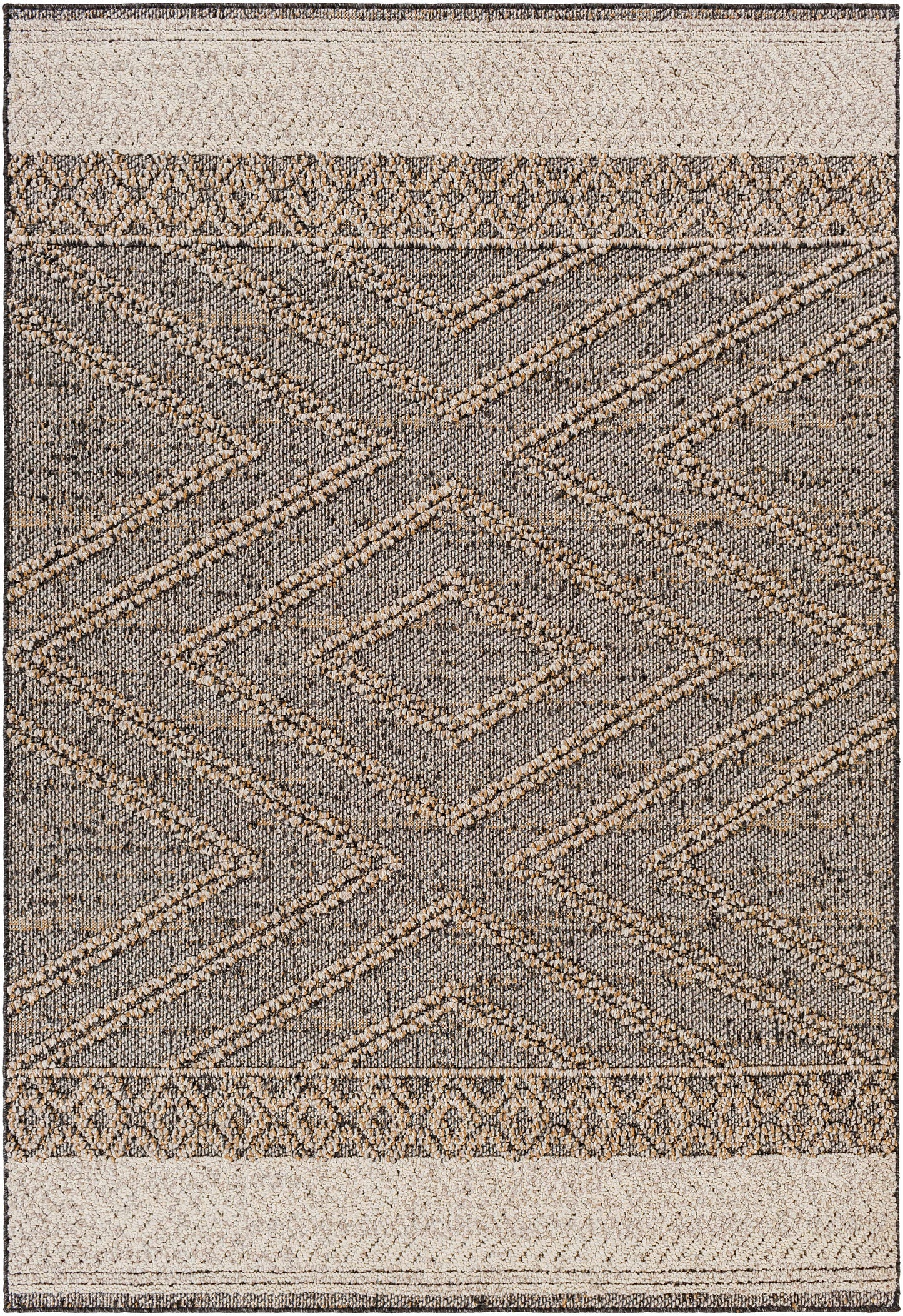 Beige Charcoal Areli rug