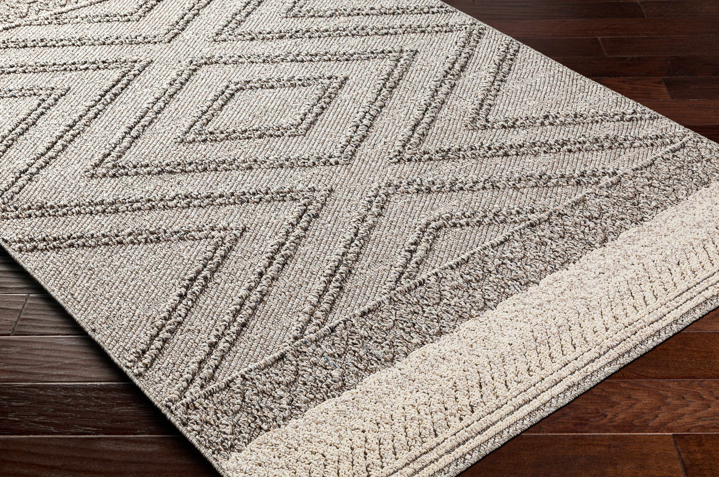 Beige and Gray Area Rug - Stylish Soft Versatile Home Décor