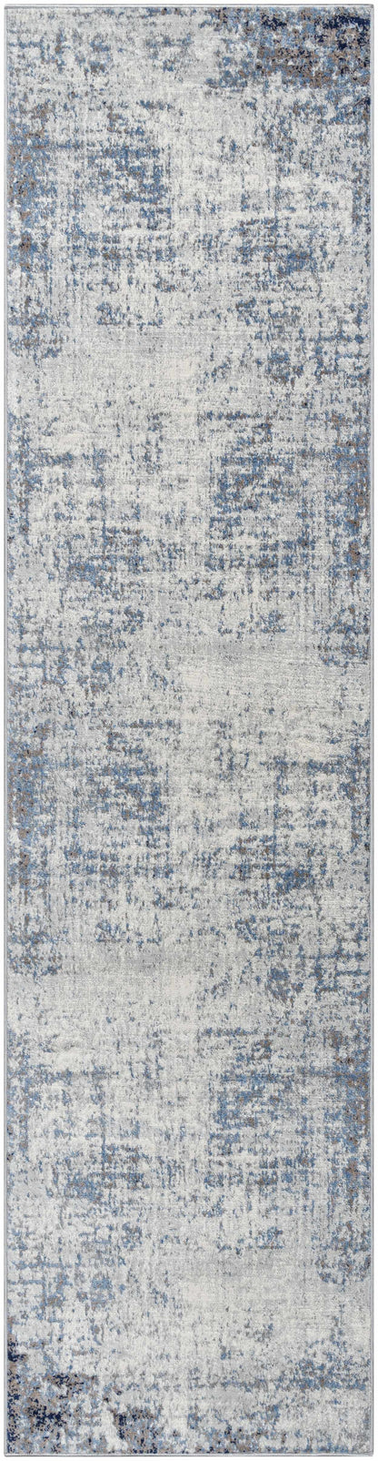 Texanna BlueGray Abstract Area Rug - Modern Home Décor