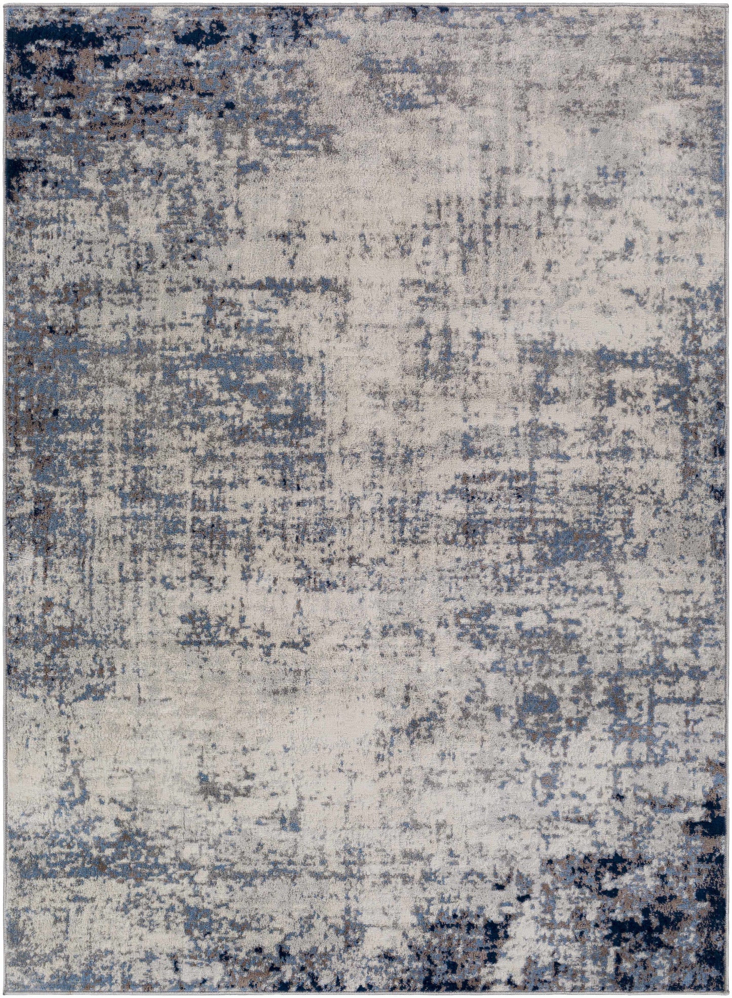 Texanna BlueGray Abstract Area Rug - Modern Home Décor