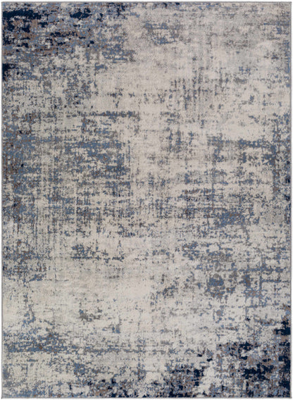 Texanna BlueGray Abstract Area Rug - Modern Home Décor
