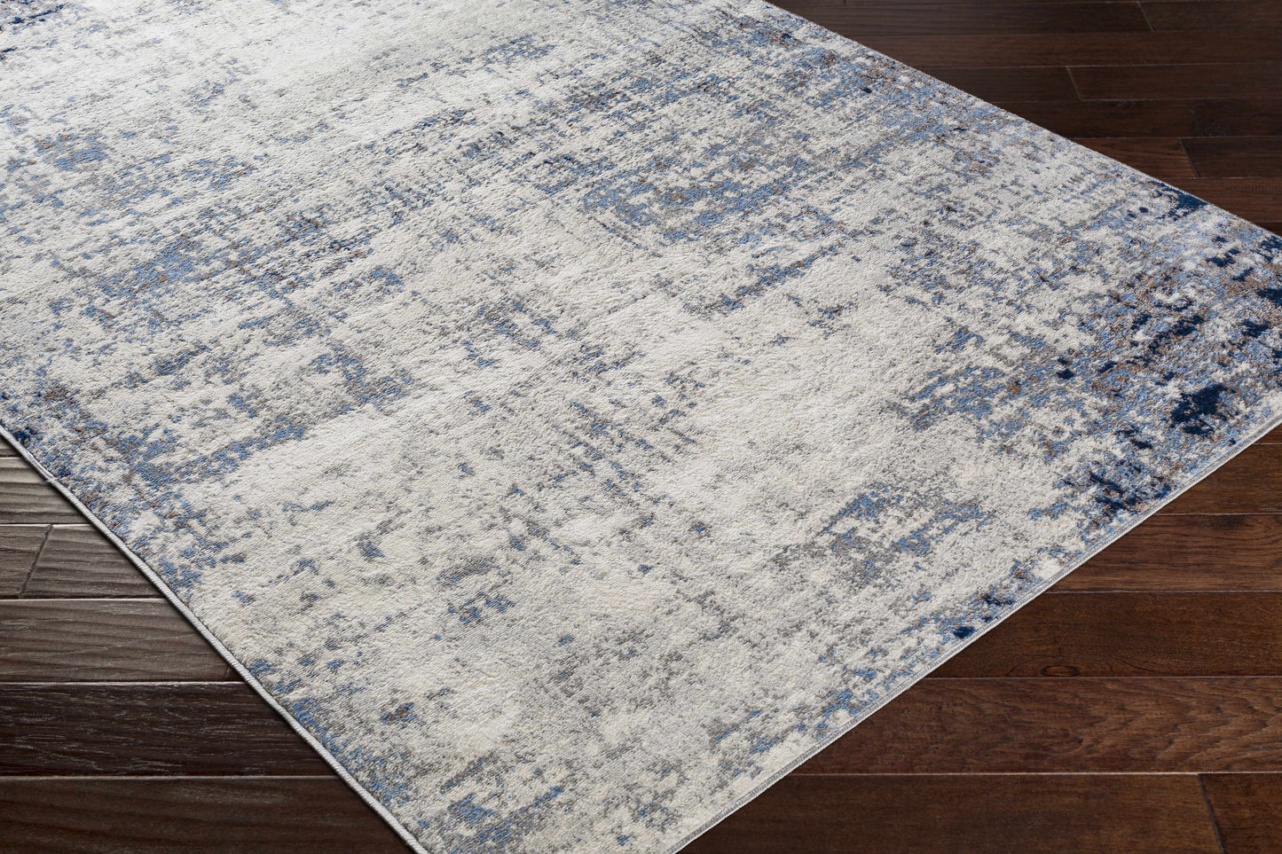 Texanna BlueGray Abstract Area Rug - Modern Home Décor