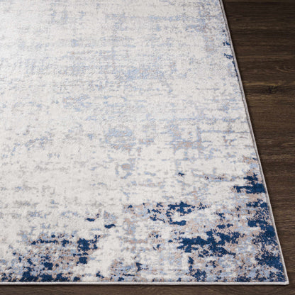 Texanna BlueGray Abstract Area Rug - Modern Home Décor