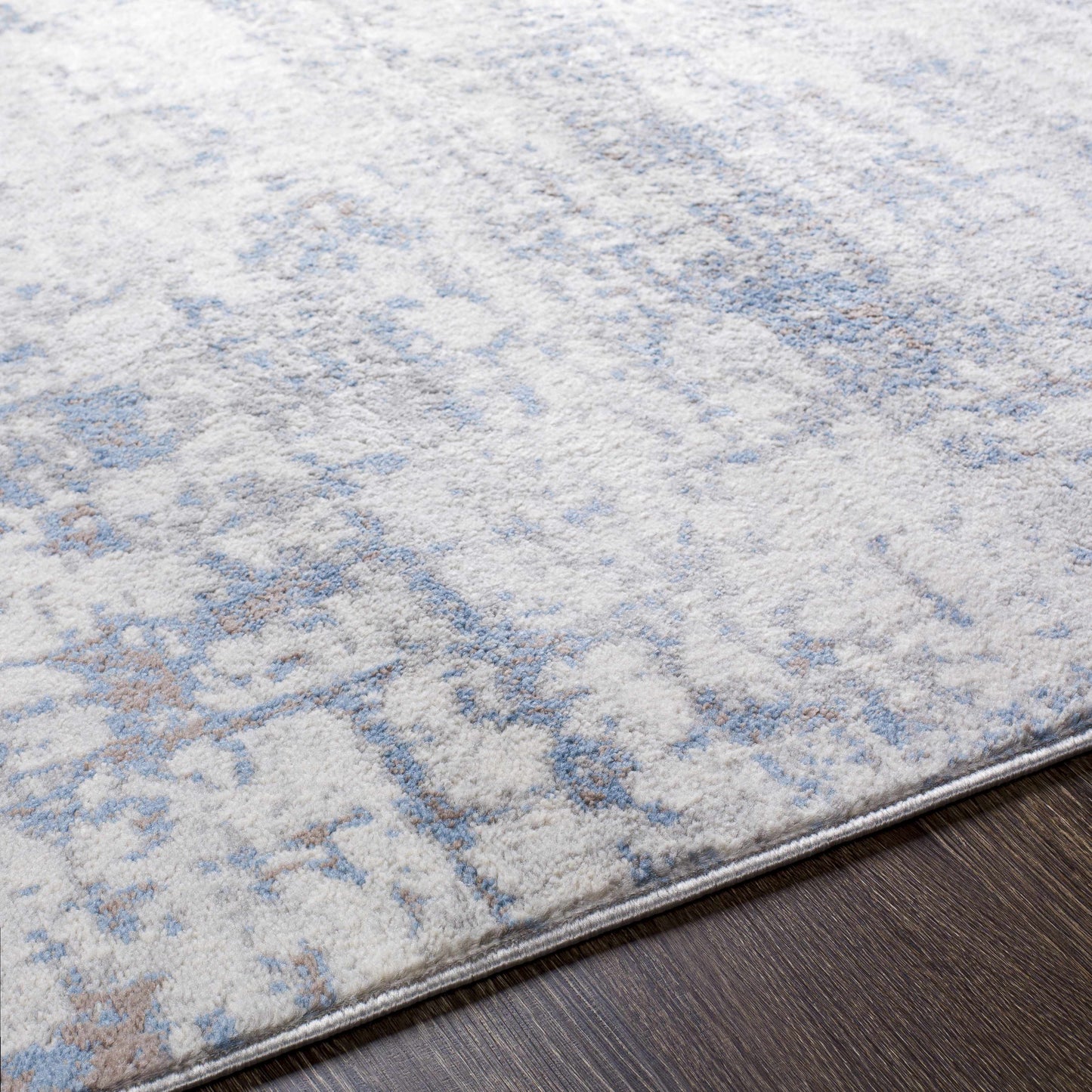 Texanna BlueGray Abstract Area Rug - Modern Home Décor