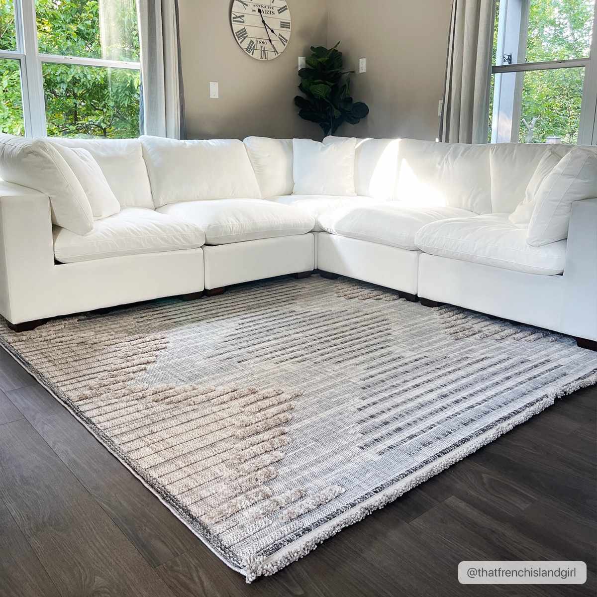Rustic High-Low Area Rug - Maulawin Collection for Cozy Home Decor