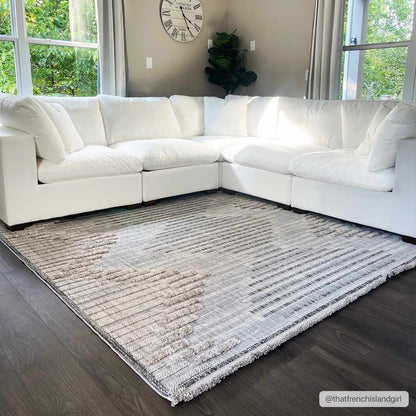 Rustic High-Low Area Rug - Maulawin Collection for Cozy Home Decor
