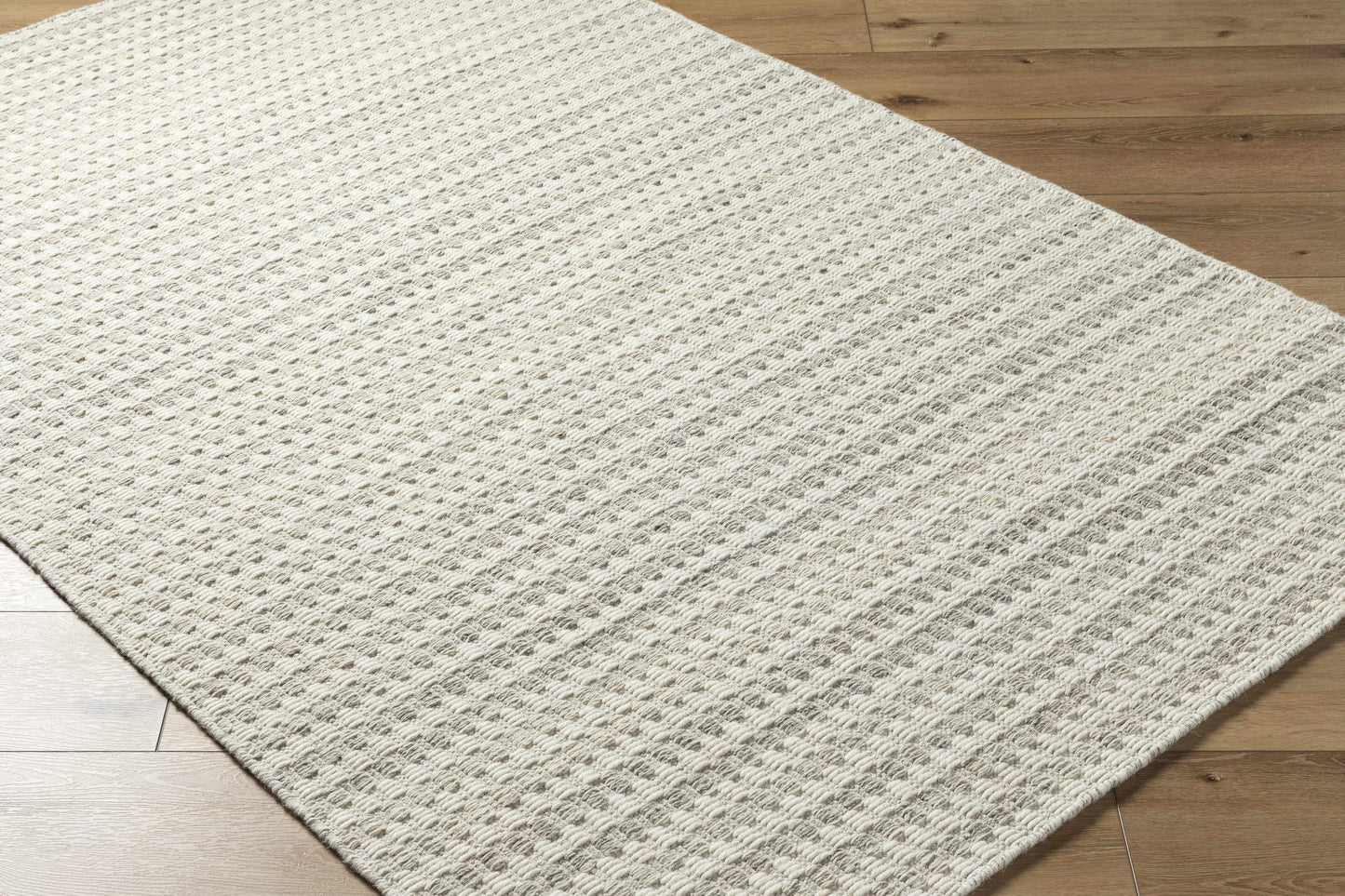 Tevah Pearl Wool Area Rug - Soft Elegant Cozy Design