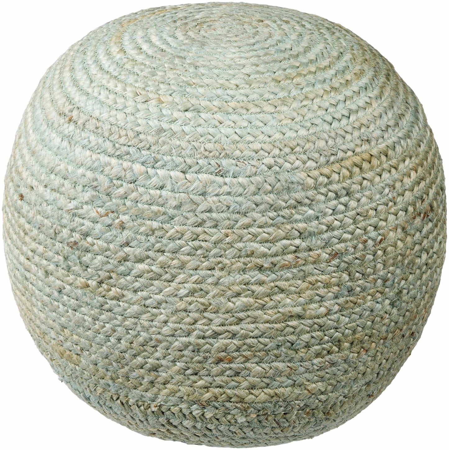 Knitted Aqua Jute Pouf Jenkinjones Cozy Living Room Decor