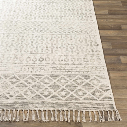 Hand Woven Cotton Rug - Stylish Durable Valyermo Beige Home Accent